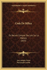 Code de Milice