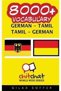 8000+ German - Tamil Tamil - German Vocabulary