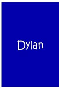 Dylan - Blue and White Personalized Journal / Notebook / Blank Lined Pages