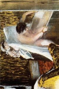 ''Woman Leaving Her Bath'' by Edgar Degas - 1877