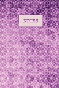 Journal Vintage Purple Pattern Design Notes