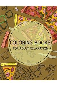 Foods and Fruit Doodles Coloring books for Adult Relaxation