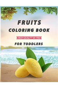 Fruits Coloring Book for toddlers