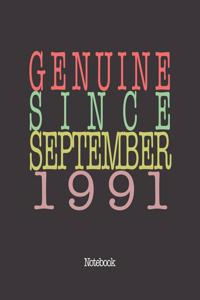 Genuine Since September 1991