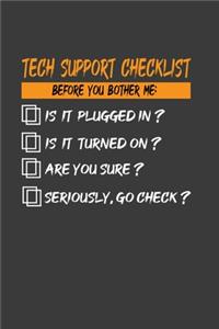 Tech Support Checklist Before You Bother Me