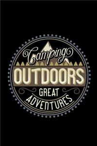 Camping outdoors. Great adventure