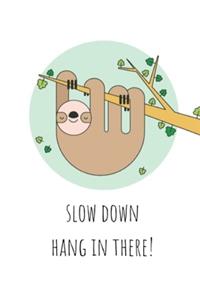 Slow down hang in there !
