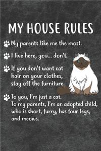 My House Rules Notebook Journal