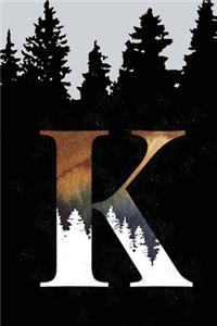 Bullet Journal with Monogram Letter K