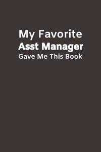 My Favorite Asst Manager Gave Me This Book