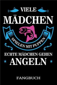 Viele Mädchen Spielen Mit Puppen Echte Mädchen Gehen Angeln Fangbuch