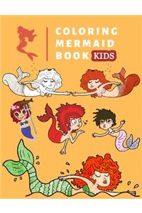 Coloring Mermaid Book Kids