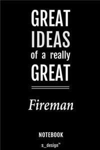 Notebook for Firemen / Fireman