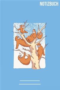 Faultier Familie Notizbuch