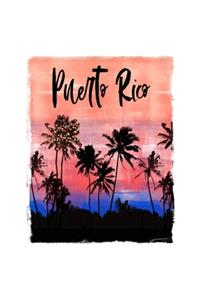 Puerto Rico: Caribbean Christmas Notebook With Lined College Ruled Paper For Taking Notes. Stylish Tropical Travel Journal Diary 5 x 8 Inch Soft Cover. For Home,