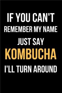 If You Can't Remember My Name Just Say Kombucha I'll Turn Around