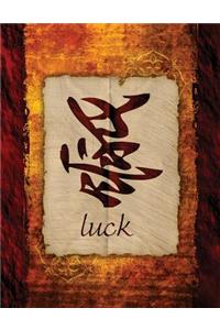 Kanji Writing Practice Notebook Luck Kanji Asian Character