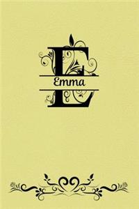 Split Letter Personalized Name Journal - Emma