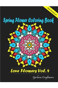 Spring Flower Coloring Book