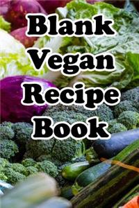 Blank Vegan Recipe Book