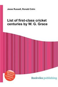List of First-Class Cricket Centuries by W. G. Grace