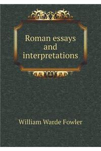 Roman Essays and Interpretations