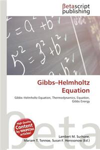 Gibbs-Helmholtz Equation