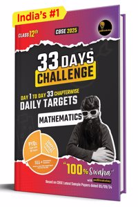 33 Days Challenge CBSE Class 12 Mathematics for 2025 Board Exams (Includes Sample Papers) by Padhle Akshay