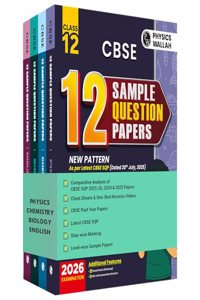 PW CBSE 12 Sample Question Papers Class 12 2025-26 - Phy, Chem, Bio, Eng Combo 2026 Board Exam (Paperback, PW)