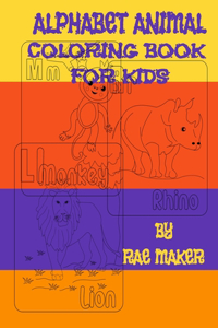 Alphabet Animal Coloring Book for Kids