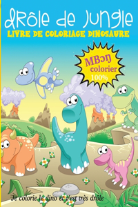 drôle de jungle livre de coloriage dinosaure