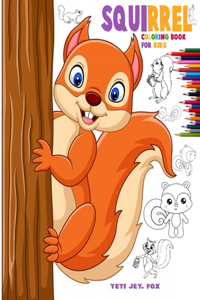 Squirrel coloring book for kids