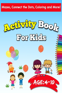 Activity Book for Kids 4-10