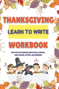 Thanksgiving Learn To Write Workbook