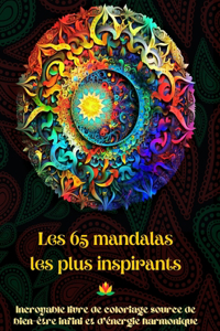 Les 65 mandalas les plus inspirants - Incroyable livre de coloriage source de bien-être infini et d'énergie harmonique