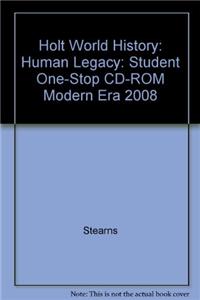 Holt World History: Human Legacy: Student One-Stop CD-ROM Modern Era 2008