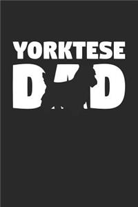 Yorktese Notebook 'Yorktese Dad' - Gift for Dog Lovers - Yorktese Journal