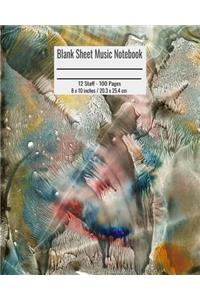 Blank Sheet Music Notebook