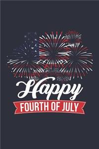 Fourth Of July Notebook - USA Flag Diary - Fireworks 4th of July Journal