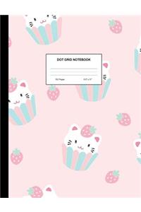 Dot Grid Notebook: Dotted Bullet Journal - Large 8.5 x 11 with 100 Pages White Paper for School Supplies, Office and Home Use - Design Code A4 125