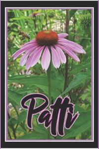 Patti: (6x9) inch Personalized Journal Diary Recipe Notebook