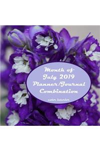 Month of July 2019 Planner/Journal Combination