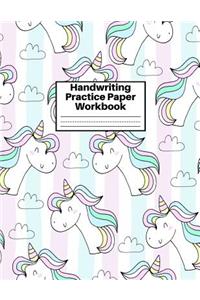 Handwriting Practice Paper Workbook