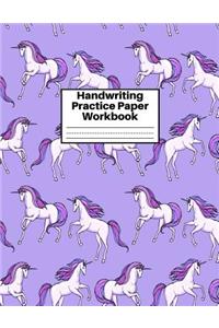 Handwriting Practice Paper Workbook