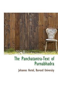 The Panchatantra-Text of Purnabhadra