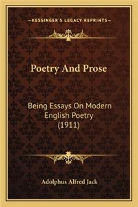 Poetry and Prose
