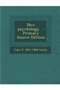 New Psychology