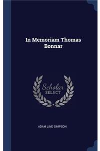 In Memoriam Thomas Bonnar
