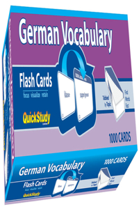 German Vocabulary Flash Cards - 1000 Cards