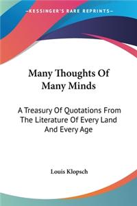 Many Thoughts Of Many Minds